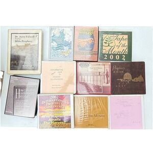 Lot Of 11 Christian Pastor Sermon Large AudioBooks: Faith Bible Prophecy‎ L39